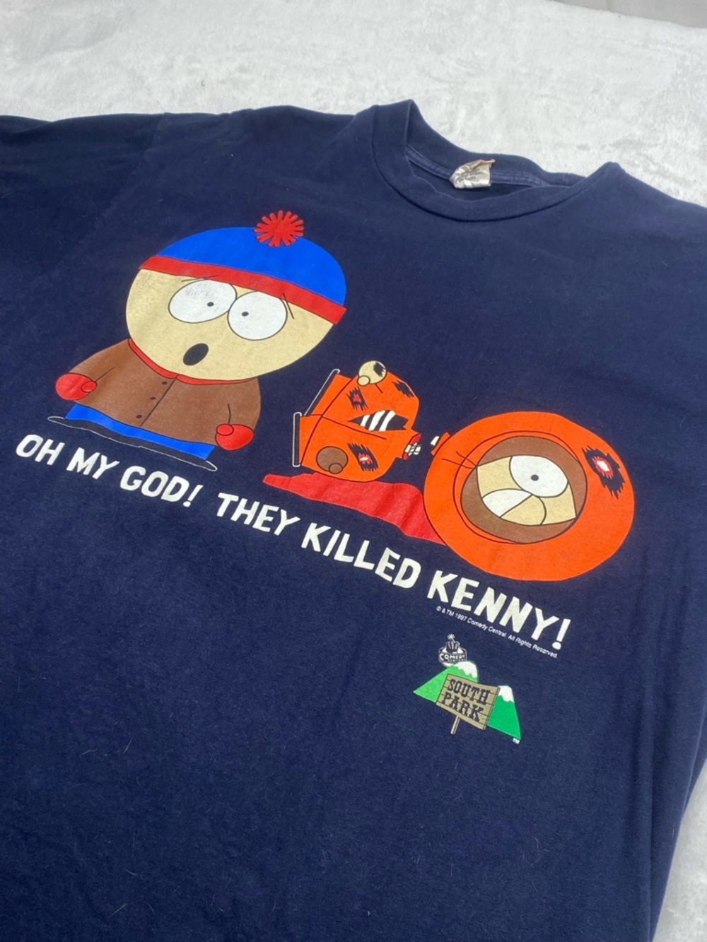 vintage 1997 Comedy Central South Park "They Killed Kenny" t-shirt. Xl